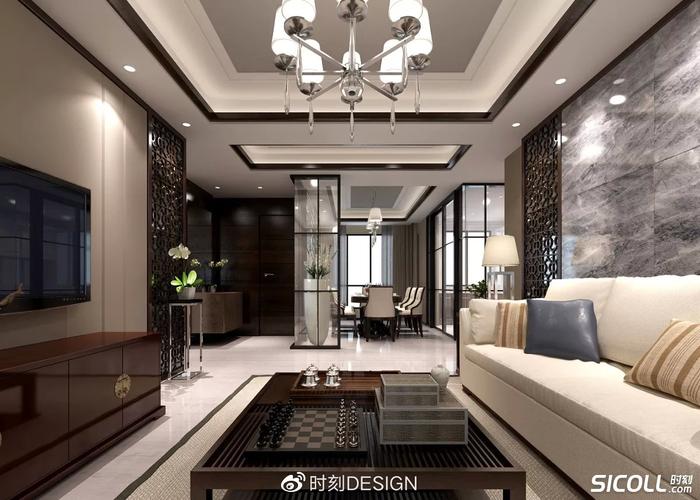 客厅吊顶装饰风格高清实景效果图参考图合集 1600张住宅室内装饰装修灵感